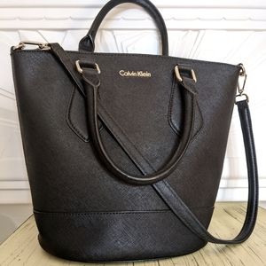 Calvin Klein Black Leather Handbag